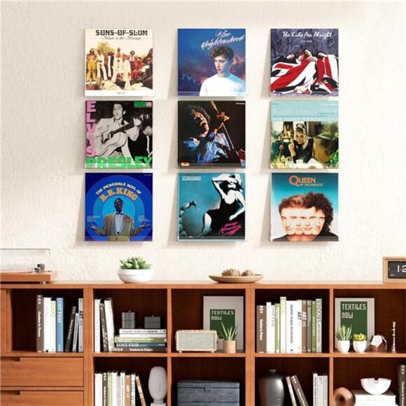 6 Pack Clear Acrylic Shelves, 12" Nursery Bookshelves, Small Floating Bookshelf - Picture 5 of 8